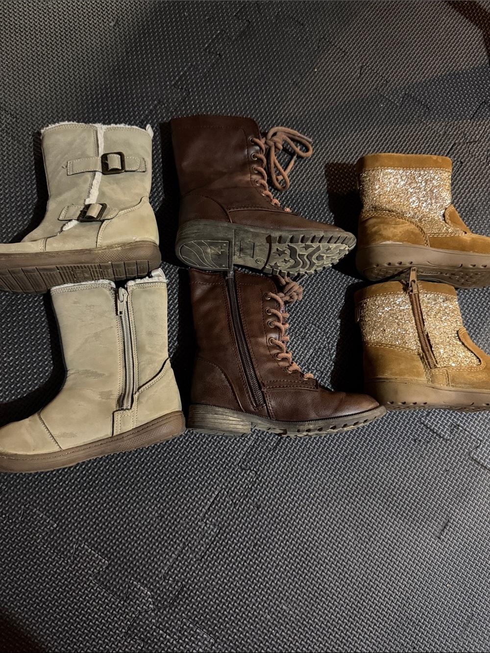 3 pairs of boots bundle